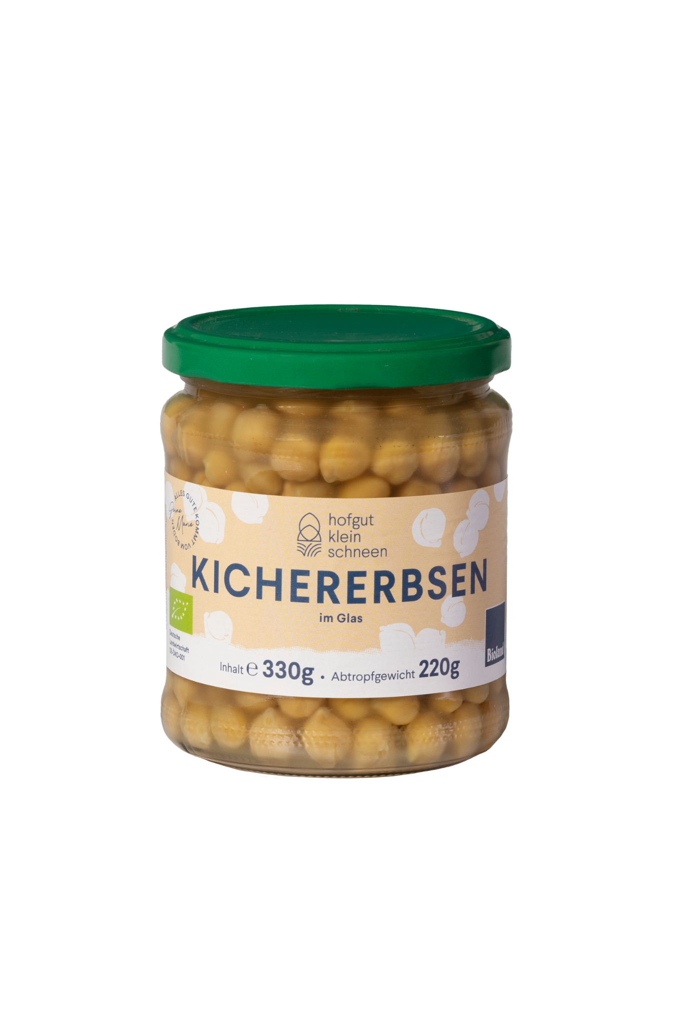 Kichererbsen im Glas